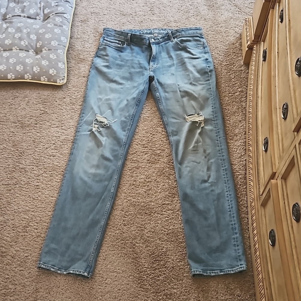 Calvin Klein slim straight leg jeans, 36 waist